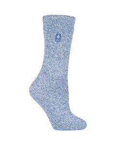 Heat Holders Primrose Women's 5 to 9 Denim/Cream Crew Sock