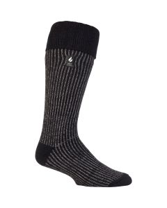 Heat Holders Chris Men's 7 to 12 Black Boot Sock