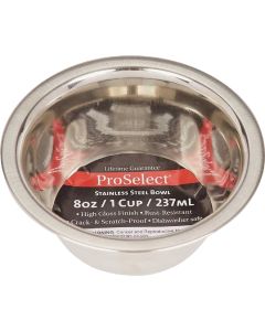 Boss Pet ProSelect 8 Oz. Heavy Stainless Steel Mirror Finish Dog Bowl