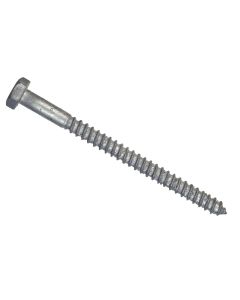 Hillman 1/4 In. x 4 In. Galvanized Hex Lag Screw (100 Ct.)