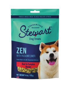 Stewart 4 Oz. Zen Beef & Pumpkin with Passionflower Freeze-Dried Dog Treats