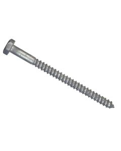 Hillman 1/2 In. x 4 In. Galvanized Hex Lag Screw (25 Ct.)