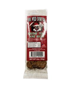 The Wild Bone Company Holiday Feast Bone Dog Treat, 2 Oz.