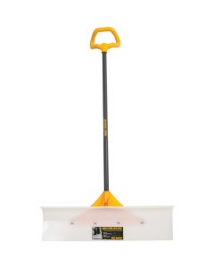 True Temper 30 In. Nylon Snow Pusher with 42 In. Steel Handle