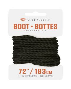 Sof Sole 72 In. Black Boot Laces