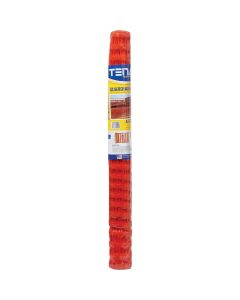 Tenax Guardian 4 Ft. H. x 50 Ft. L. Polyethylene Safety Fence, Orange