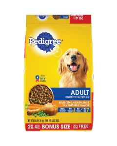 Pedigree Complete Nutrition 20.4 Lb. Roasted Chicken, Rice, & Vegetable Adult Dry Dog Food