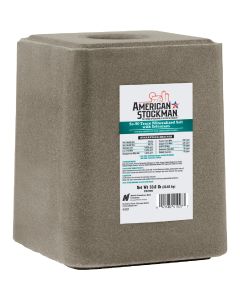 American Stockman 50 Lb. Trace Mineralized Salt With Selenium 90 Salt Block