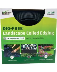 Master Mark Dig-Free 1.5 In. H. x 25 Ft. L. Black Recycled Plastic Landscape Edging