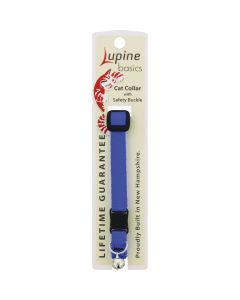 Lupine 1/2 In. Adjustable Blue Cat Collar with Bell