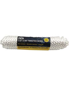 1/2"X50' Nyl Twist Rope