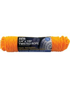 1/4"X100'Poly Twist Rope