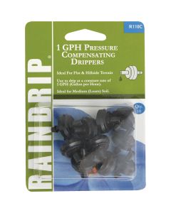 Raindrip 1 GPH On-Line Dripper (10-Pack)