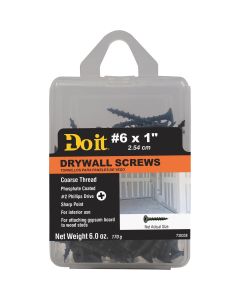 Do it #6 x 1 In. Coarse Thread Phosphate Drywall Screw (6 Oz. Pack)