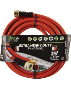 Best Garden Extra Heavy Duty Premium Rubber 5/8 In. Dia. x 25 Ft. L. Drinking Water Safe Hot Water Hose