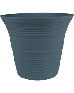 Myers Sedona 9 In. Dia. Polypropylene Slate Blue Planter