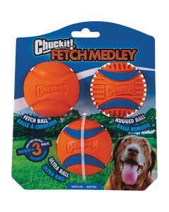 Chuckit Fetch Medley Medium Ball (3-Pack)