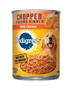 Pedigree Traditional Chopped Ground Dinner with Chicken Wet Dog Food, 13.2 Oz.