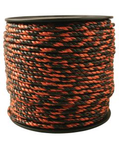 Do it Best 3/8 In. x 450 Ft. Orange & Black Truck Polypropylene Rope