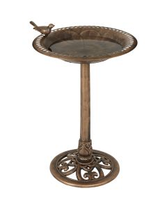 Best Garden Antique Bronze Decorative Pedestal Bird Bath