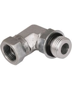 Apache 1/2 In. Male O-Ring x 1/2 In. Female Pipe Swivel 90 Deg. Hydraulic Hose Adapter