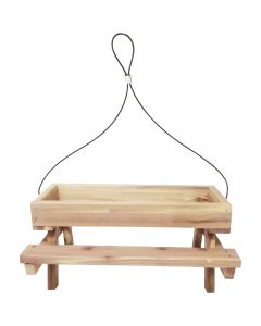 Valley Splendor Cedar Picnic Table Bird Feeder