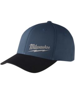 Milwaukee Workskin Blue Performance Fitted Hat, Large/XL