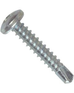 Hillman #8 - 18 x 3/4 In. Phillips Pan Head Self-Drilling Sheet Metal Screw (100 Ct.)