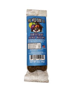 The Wild Bone Company Birthday Bone Dog Treat, 2 Oz.