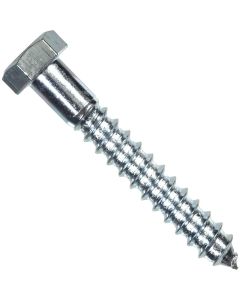 Hillman 1/4 In. x 2 In. Zinc Hex Lag Screw (100 Ct.)