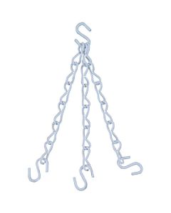 National V2663 18 In. White Metal Hanging Plant Extension Chain