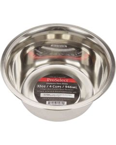 Boss Pet ProSelect 32 Oz. Heavy Stainless Steel Mirror Finish Dog Bowl