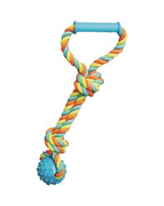 Boss Pet Chomper Rope Tugger with Spike Ball & Handle