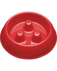 Boss Pet Pro Select 12 Oz. Red Plastic Slow Feeder Bowl