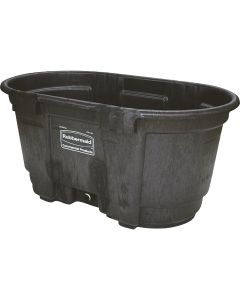 Rubbermaid 100 Gal. Plastic Stock Tank with 1-1/2 In. Drain Plug