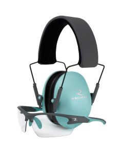 Radians Lowset Women's Range Combo with 21 dB NRR Earmuff & Safety Glasses