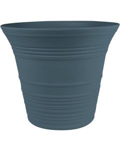 Myers Sedona 12 In. Dia. Polypropylene Slate Blue Planter