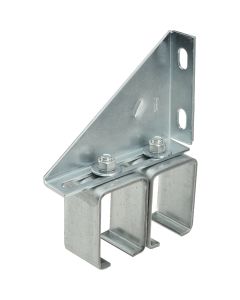 National DP51M2 Galvanized Double Box Rail Barn Door Bracket