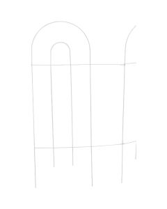 Best Garden 10 Ft. Powder-Coated White Wire Folding Fence