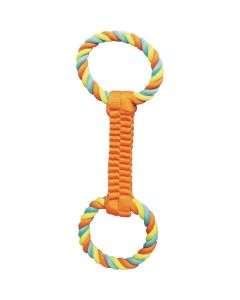 Boss Pet Chomper Ballistic Weave with Rope Tug Dog Toy