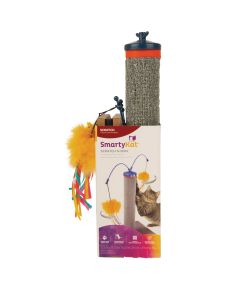 SmartyKat Scratch 'N Spin Cat Toy