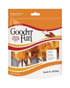 Good 'N' Fun Triple Flavor Wings 12 Oz. Dog Snack