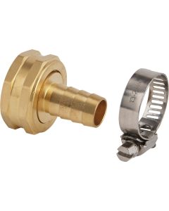 Best Garden 1/2 In. Female Brass Hose End Repair Hose Coupling