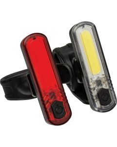 Pharos 650 LED USB Rechargeable Bicycle Light Set