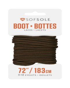 Sof Sole 72 In. Black-Brown Boot Laces