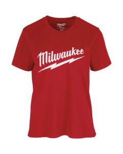 Milwaukee GridIron Women's Large Red Short Sleeve Pocket T-Shirt