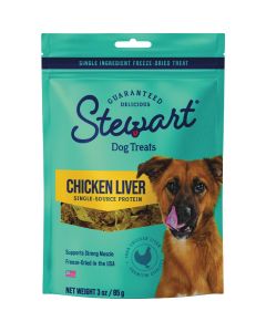Stewart 3 Oz. Freeze-Dried Chicken Liver Dog Treat
