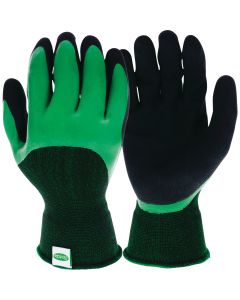 Scotts Yard Care Large Latex Dipped Green & Black Gloves