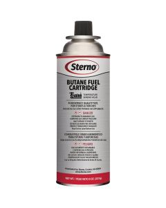 Sterno 8 Oz. Butane Fuel Cartridge with TSV Safety Valve