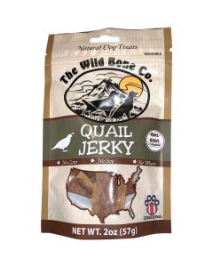 The Wild Bone Company Quail Jerky Dog Treat, 2 Oz.